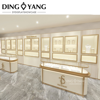 Design de salão de joalheria de diamantes combinação de praticidade e beleza