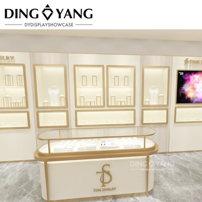 Design de salão de joalheria de diamantes combinação de praticidade e beleza