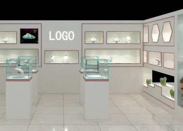 Moderno estilo de moda montado na parede caixa de exibição para joalharia loja de exibição