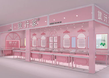 Europeismo Revestimento rosa Sala de exposição Casas de exibição Estruturas pré-montadas