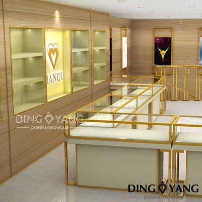 Vitrine personalizada de uma loja de joias popular de luxo com tamanho e cor totalmente personalizáveis