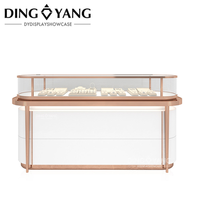 High End Custom Made Tabletop Jewelry Display Case, Vitrines de jóias de boa qualidade, Ofereça serviço de design 3D de loja inteira