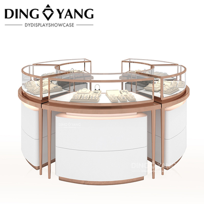 Moda Metal emoldurado Display Jewelry Case com aparência requintada, aço inoxidável Jewelry vitrines fabricante