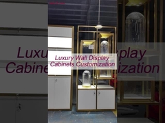 Estande de exposição de joias contemporâneas de MDF / gabinete de exposição de joias